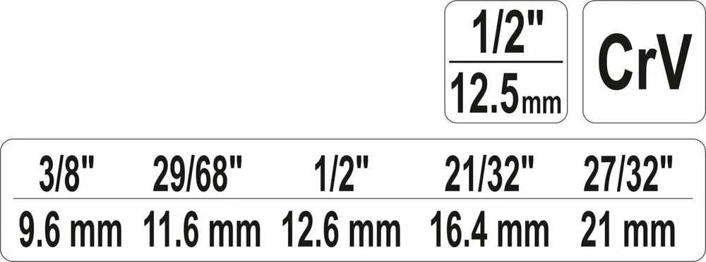 Toya Sa Poland YATO VERŽTAKLIS 1/2" 03316