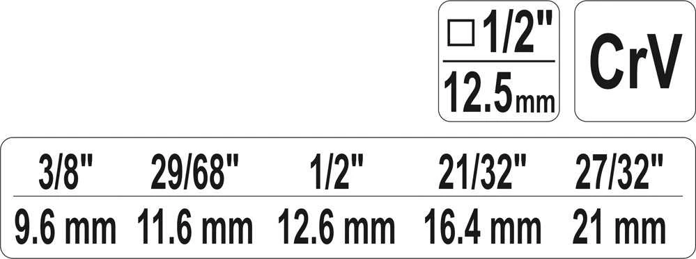 Grąžtas YATO VERŽTAKLIS 1/2" 03316