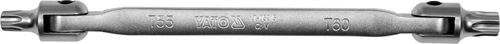 Toya Sa Poland Raktas šarnyrinis dvipusis | T-Star (Torx) T55XT60 (YT-05315)