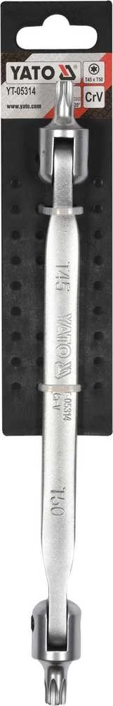 Yato Toya Sa Poland Raktas šarnyrinis dvipusis | T-Star (Torx) T45XT50 (YT-05314)