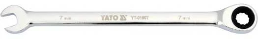 YATO KLUCZ PŁASKO-OCZKOWY Z GRZECHOTKĄ 7 mm /B 01907