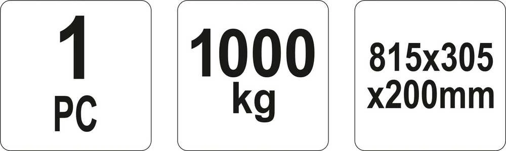 Rampa automobiliui YATO YT-55670 Plienas