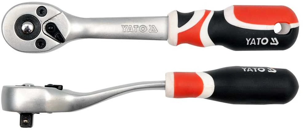 YATO terkšlė 1/4" WYGIĘTA 72 - ZĘBY 0730