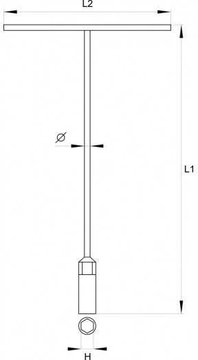 Toya Sa Poland YATO T tipo veržliaraktis 10 mm 1573