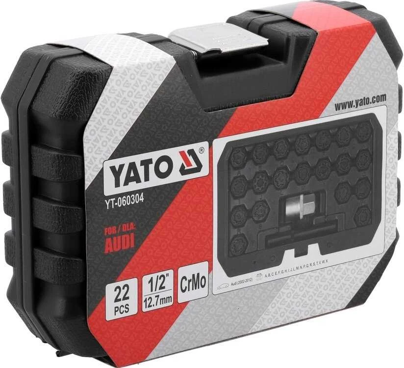 Yato Toya Sa Poland Ratų varžtų užraktų rinkinys Audi | 22 vnt. (YT-060304)