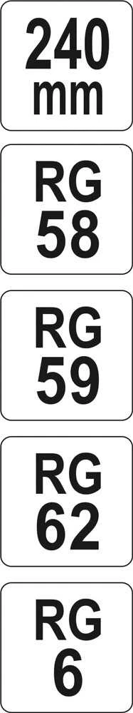 YATO SZCZYPCE ZACISKANIA KONEKTORÓW ANTENOWYCH RG6-RG62 2298