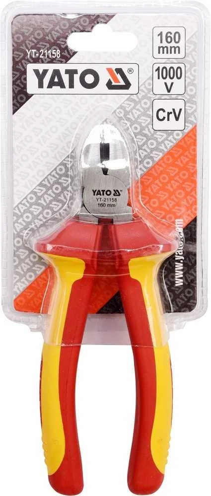 Šoninės replės 160mm VDE Yato YT-21158