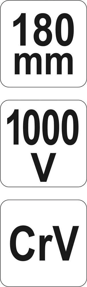 YATO šoninio pjovimo replės 180 mm VDE