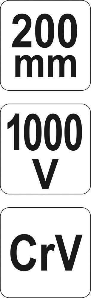 YATO UNIVERSALIOS replės 200mm VDE