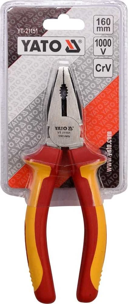Replės 160mm VDE Yato YT-21151