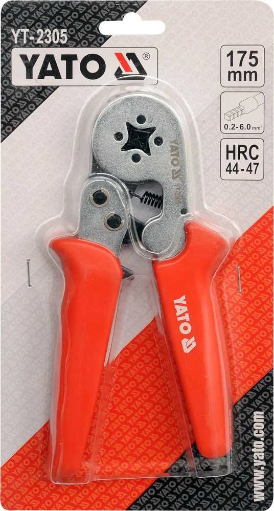 YATO SZCZYPCE DO ZACISKANIA KONEKTORÓW 0,2 do 6,0mm2 2305
