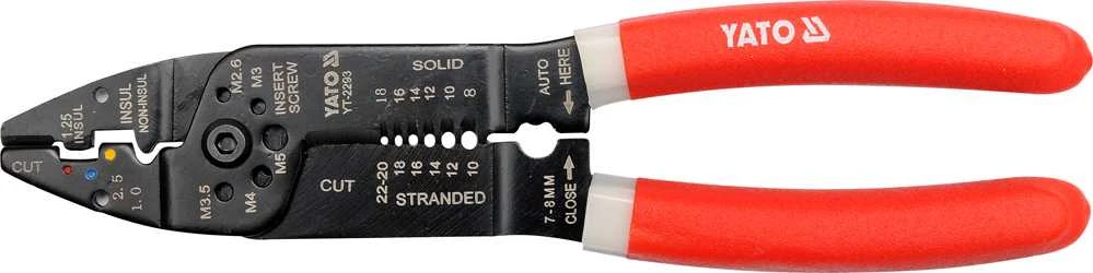 YATO Laidų nužievinimo replės 215mm 0,64-2,6mm 2293
