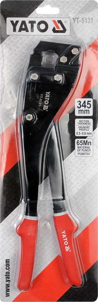 Replės gipso profilių sujungimui Yato YT-5131; 345 mm