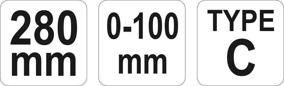 YATO SUVIRINIMO spaustuvų replės "C" TIPO 280mm JUDAMI ŽANDULIAI 2466