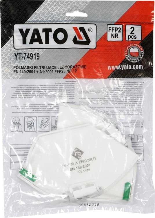 YATO DULKĖS KAUKĖS 2vnt.. FFP2/P