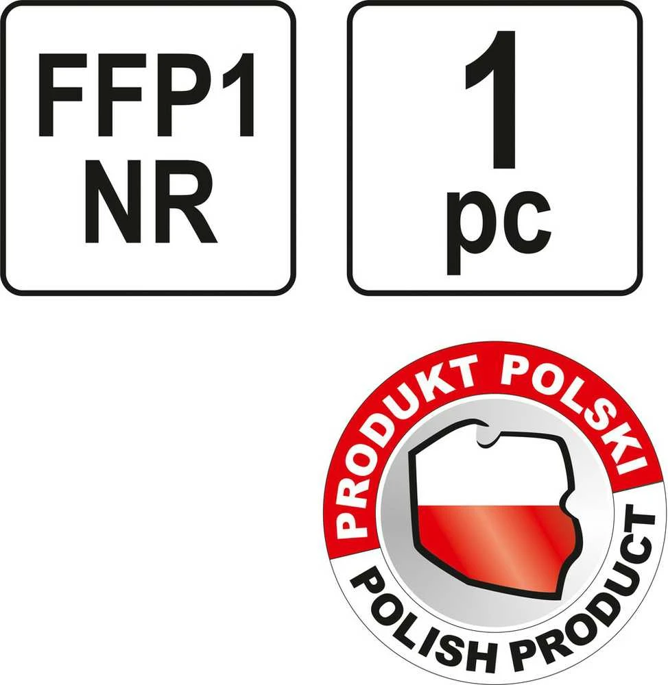 Vienkartinė Yato YT-74862 filtro kaukė su vožtuvu FFP1/KZ