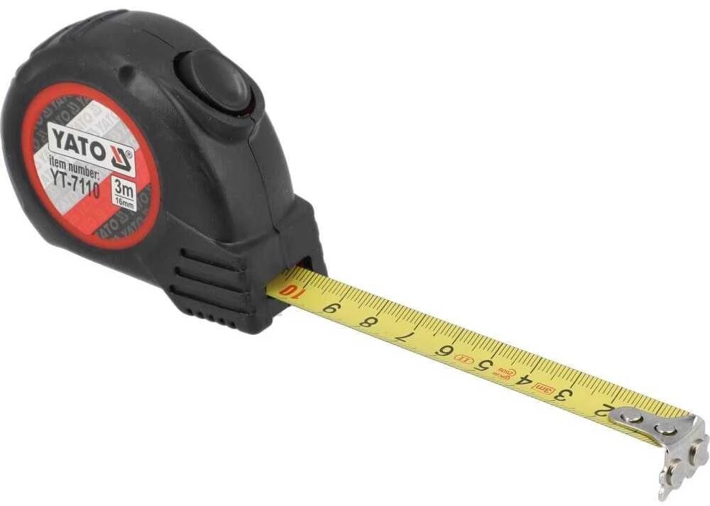 Toya Sa Poland YATO MIARA ZWIJANA 3m Z MAGNESEM, GUMOWANY KORPUS 7110
