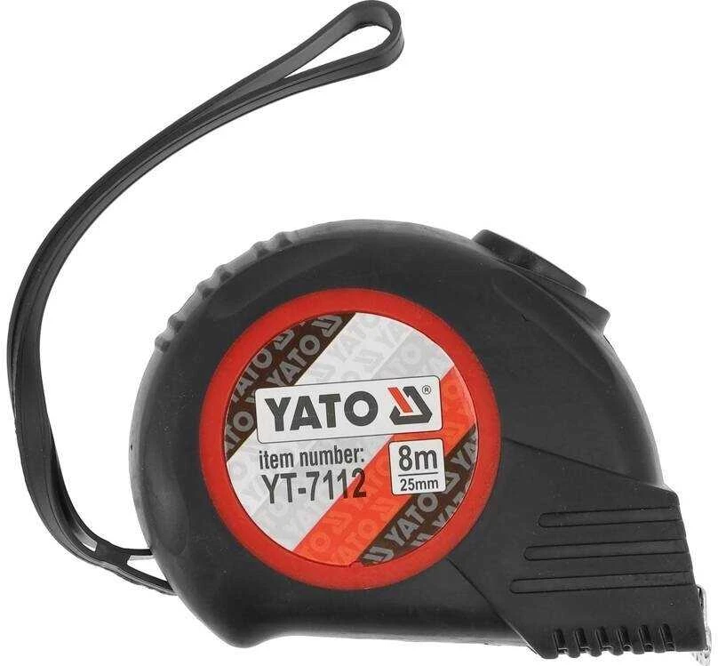 YATO 8 m ritininė juosta su magnetu, guma dengtu korpusu 7112