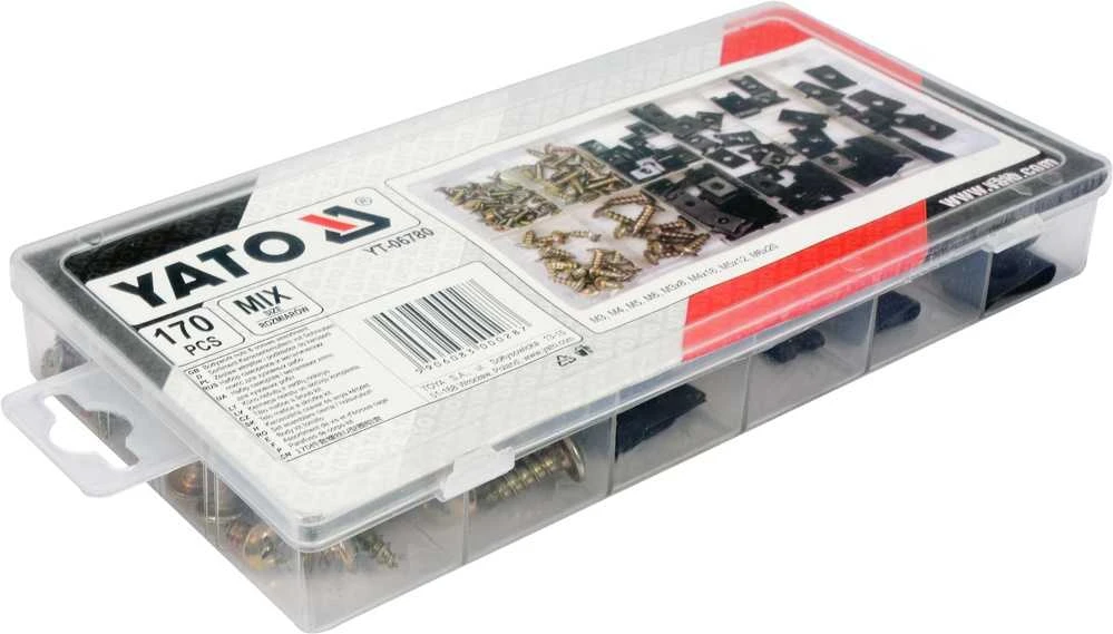 YATO VARŽTŲ/PLOVĖLIŲ RINKINYS KĖBULUI 170 vnt. MIX