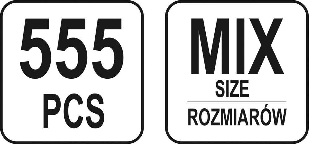 YATO TIESŪS KAIŠČIAI 555 vnt. ĮVAIRUS