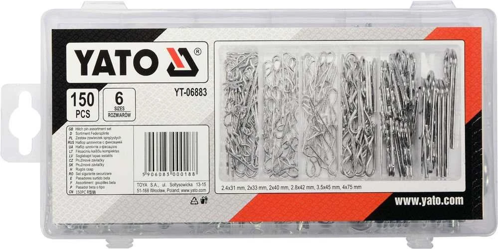 Yato Toya Sa Poland Segtukų rinkinys R tipo | Ø 2,4 - 4,0 mm | 150 vnt. (YT-06883)