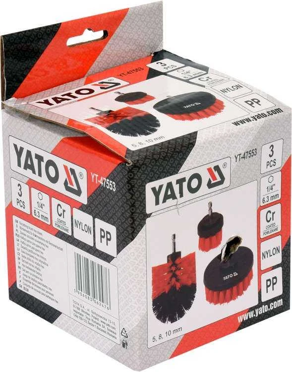 Toya Sa Poland YATO Rinkinys SZCZOTEK NA WIERTARKĘ 3 vnt..HEX