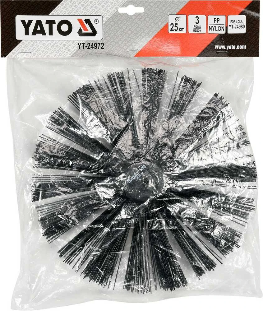 Toya Sa Poland YATO kanalizacijos valymo šepetys 25cm