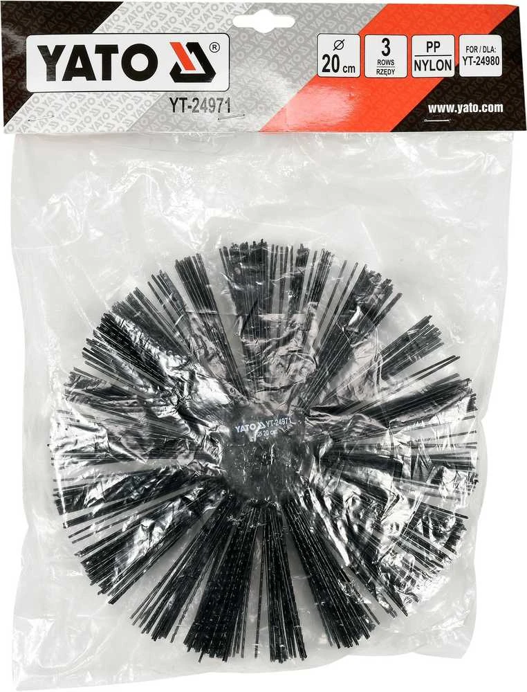 Toya Sa Poland YATO kanalizacijos valymo šepetys 20 cm