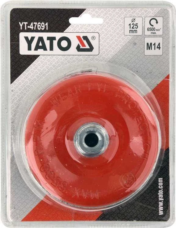 YATO BUT Šepetys 125 mm, M14 sriegis, susukta viela 47691