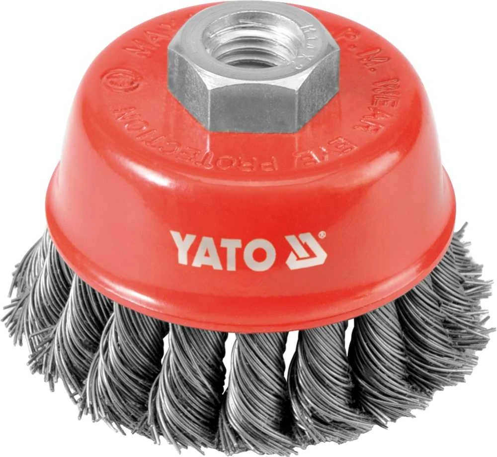YATO BET šepetys 60 mm, M14 sriegis, susukta viela 4767