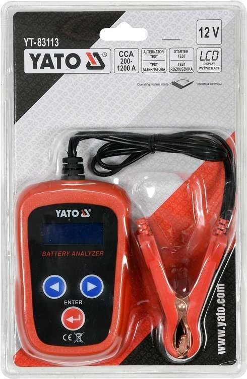 Yato Toya Sa Poland Skaitmeninis akumuliatoriaus testeris 12V (YT-83113)