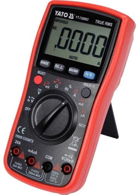 Toya Sa Poland Skaitmeninis daugiafunkcinis testeris | TRUE RMS | (9999 AUTO LCD (YT-730893)