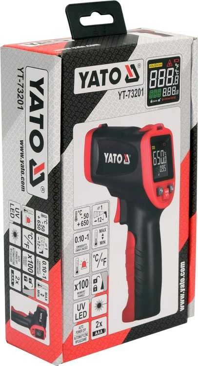 YATO YT-73201 bekontaktis infraraudonųjų spindulių termometras-pirometras -50C + 650C