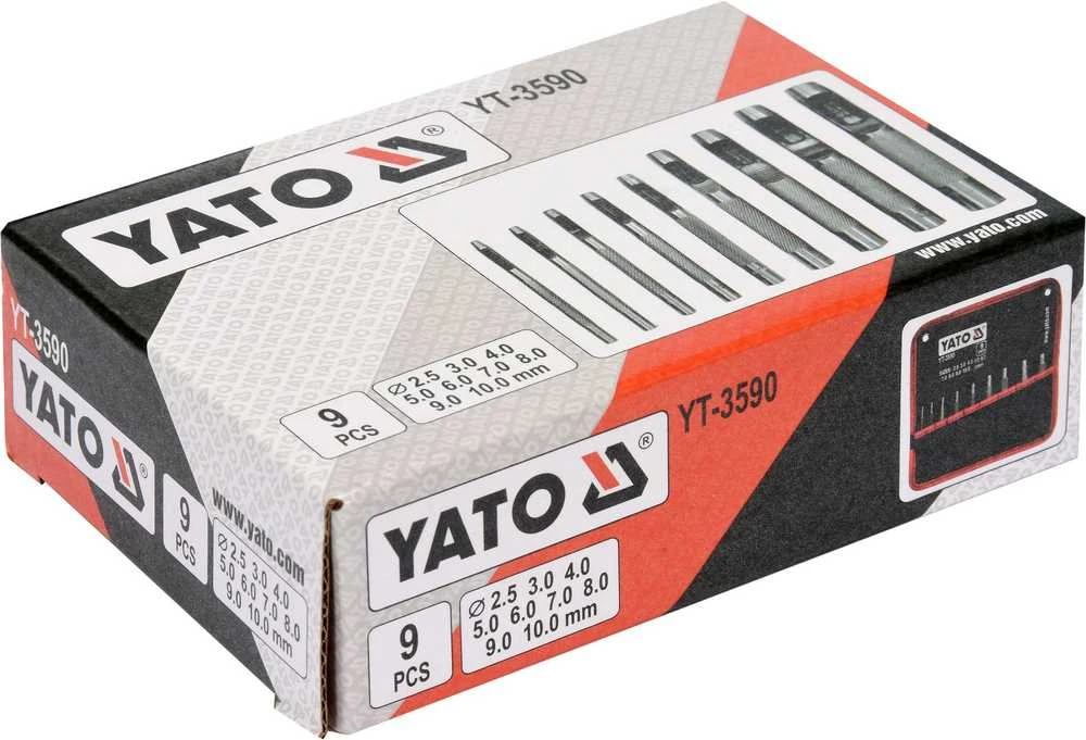 YATO PRZEBIJAKI SKÓRY 9 elem.3590