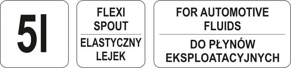 Yato Toya Sa Poland Skysčių užpylimo indas | su dangteliu ir lanksčiu antgaliu | 5 l (YT-06985)