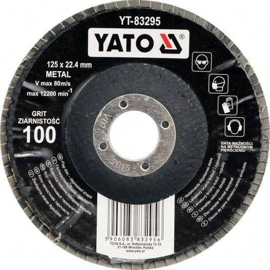 Yato Toya Sa Poland Šlifavimo diskas lapelinis išgaubtos formos 125mm P100 (YT-83295)