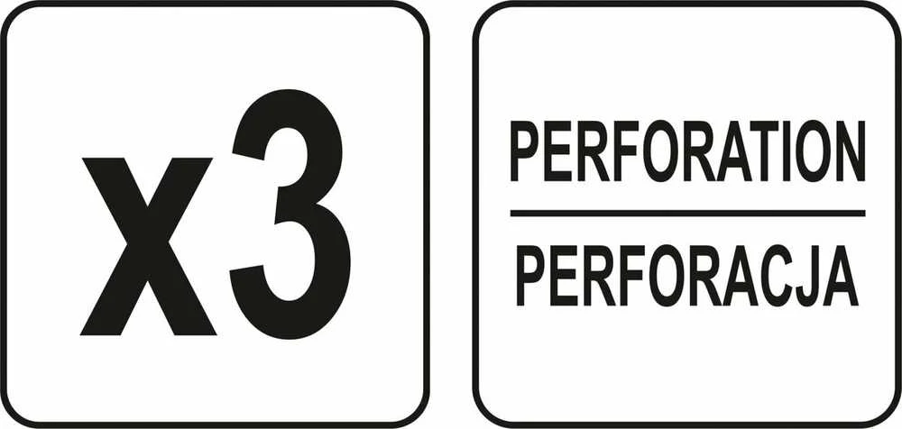 Toya Sa Poland Šlifavimo diskas perforuotas | veliūras | šlifavimas be dulkių | 225 mm / P120 | 3 vnt. (YT-84603)