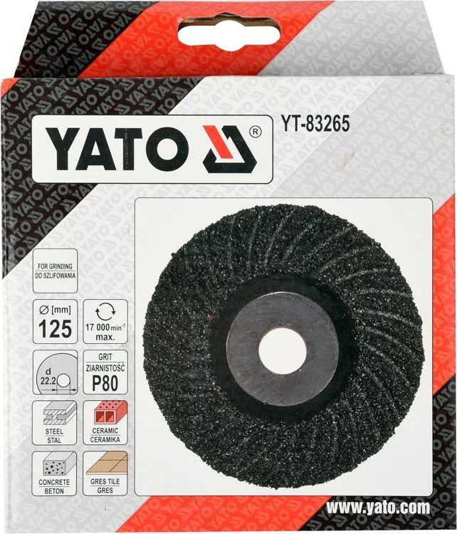 Yato Toya Sa Poland Šlifavimo diskas universalus | elastinis | P80 / 125 mm (YT-83265)