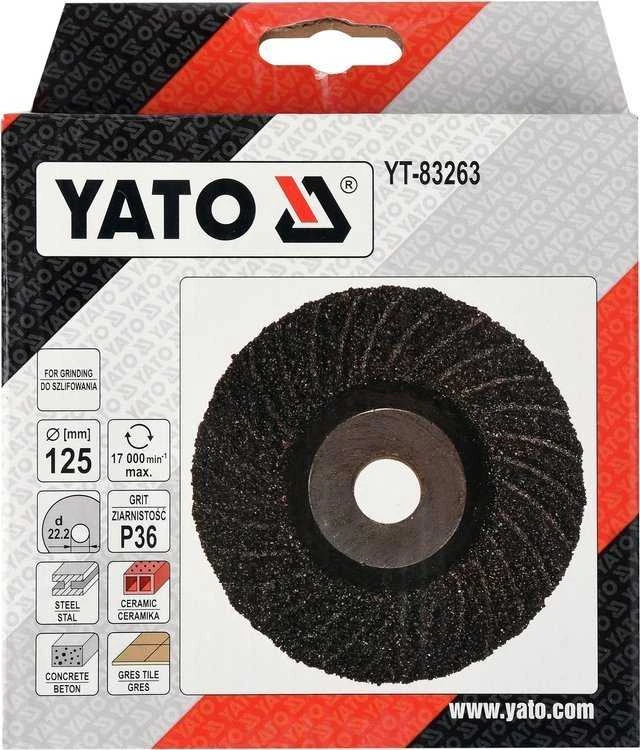Yato Toya Sa Poland Šlifavimo diskas universalus | elastinis | P36 / 125 mm (YT-83263)