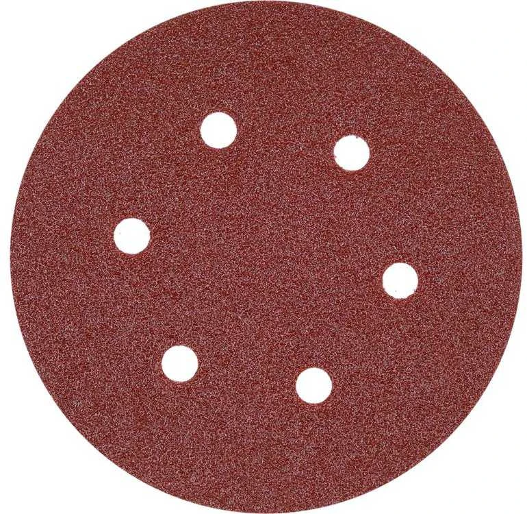 Yato Toya Sa Poland Šlifavimo popierius {velcro) | 6 skylės | 150 mm / P120 | 50 vnt. (YT-834585)