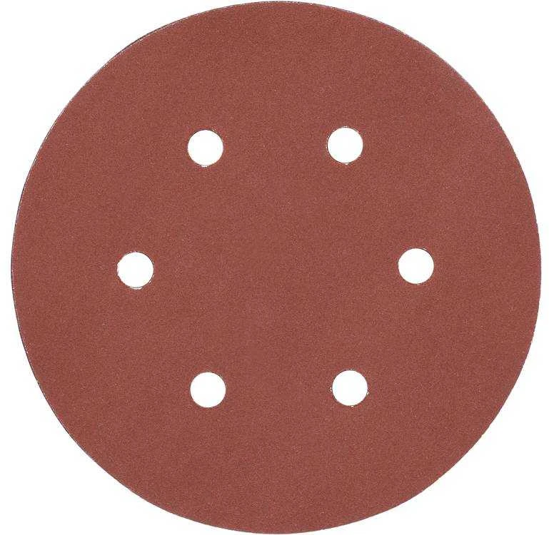 Toya Sa Poland Šlifavimo popierius {velcro) | 6 skylės | 150 mm / P240 | 50 vnt. (YT-834589)