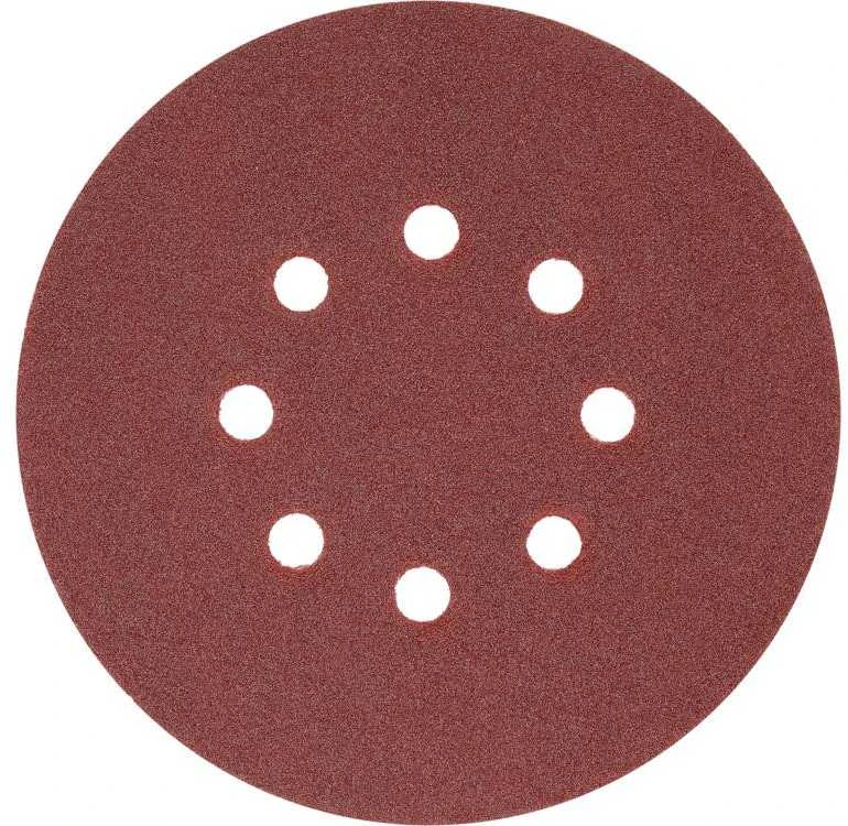 Toya Sa Poland Šlifavimo popierius {velcro) | 8 skylės | 150 mm / P120 | 50 vnt. (YT-834595)