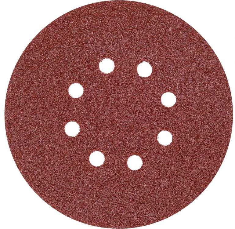 Toya Sa Poland Šlifavimo popierius {velcro) | 8 skylės | 150 mm / P100 | 50 vnt. (YT-834594)