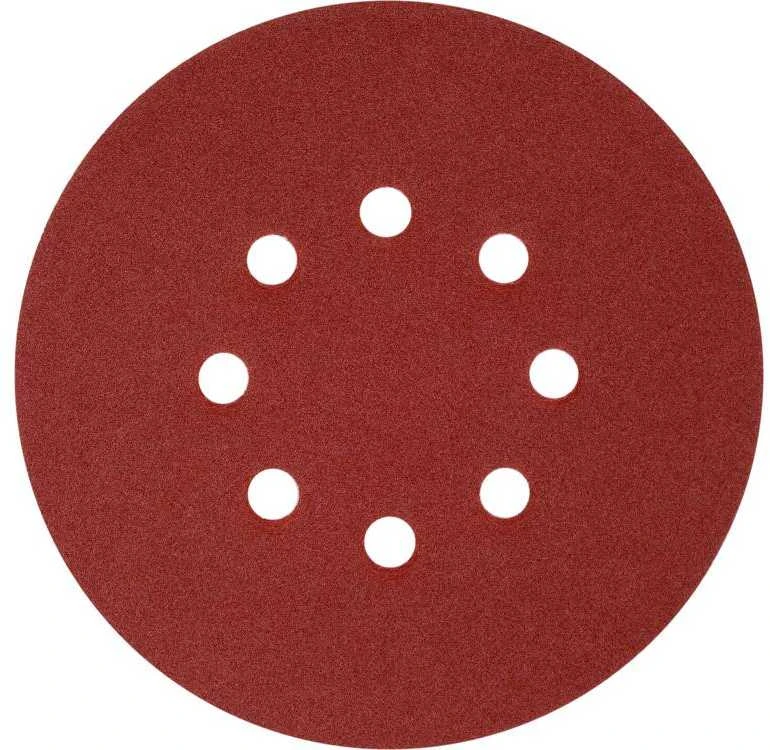 Toya Sa Poland Šlifavimo popierius {velcro) | 8 skylės | 150 mm / P180 | 50 vnt. (YT-834597)