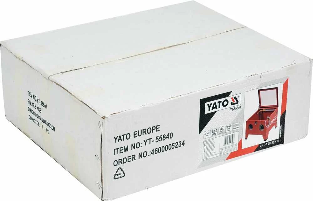 Yato Toya Sa Poland Smėliavimo spinta | pneumatinė, uždara cirkuliacija | 585 × 490 × 490 mm | 90 l (YT-55840)