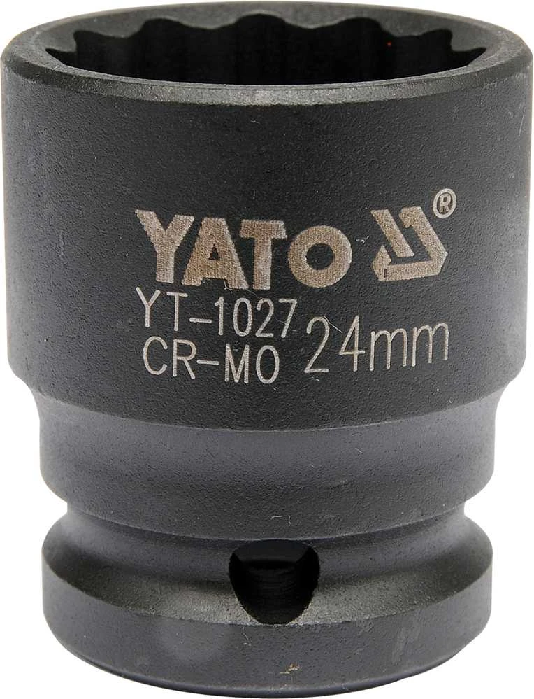 YATO 12 TRUMPAS 1/2 colio smūginis lizdas, skirtas 24 mm stebulėms