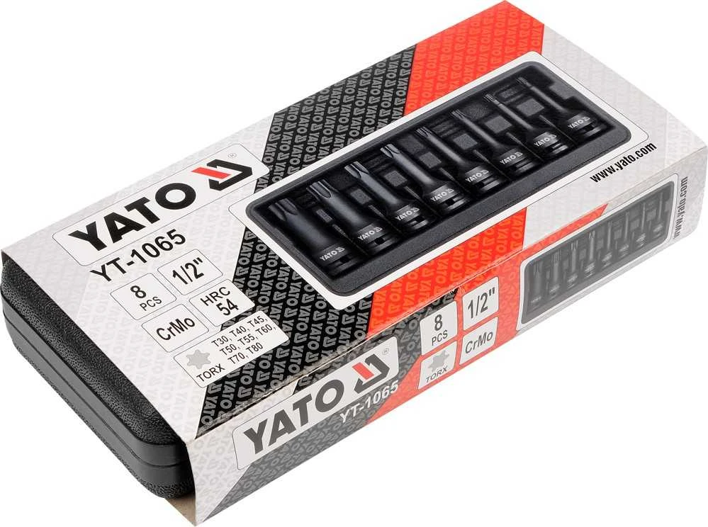 YATO TORX SPŪGINIAI veržliarakčiai 8 vnt. 1065