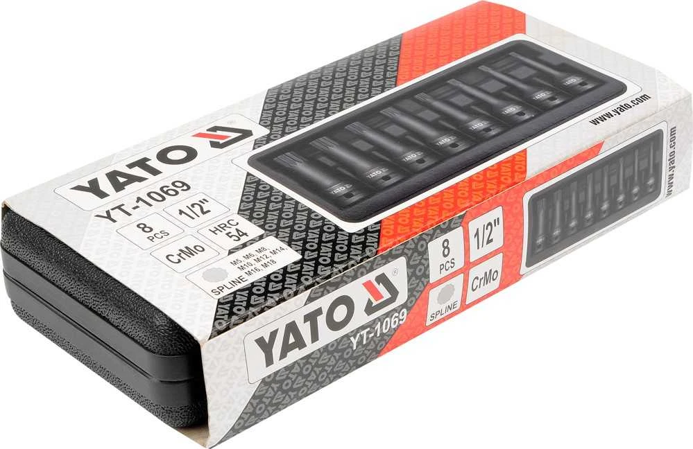 YATO SPLINE IMPACT VERŽTRAKTAI 8 vnt. 1069
