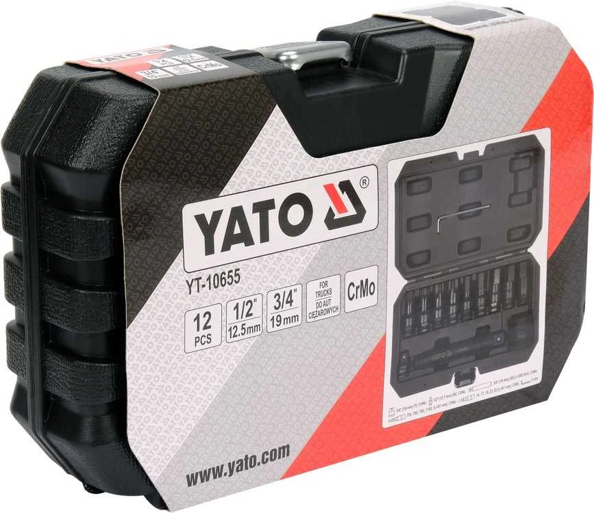 Yato Toya Sa Poland Smūginių antgalių rinkinys | 20 mm (3/4") | HEX/TORX (YT-10655)