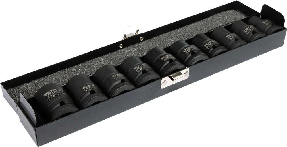 YATO smūginių antgalių rinkinys 1/2" 10 vnt. 10-22 mm 1025